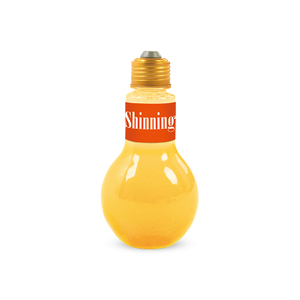 Light Bulb Bottle Design Fruit Flavor Sparkling Soda Beverage