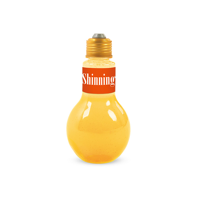 Light Bulb Bottle Design Fruit Flavor Sparkling Soda Beverage